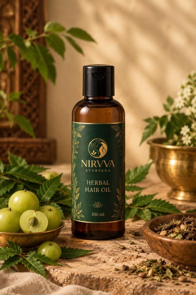 Nirvva Ayurveda herbal hair and skin care botanicals